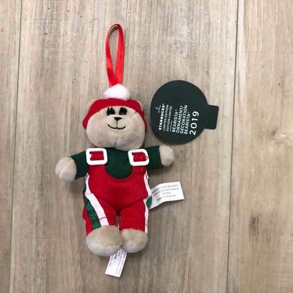 Starbucks Teddy bear ornament